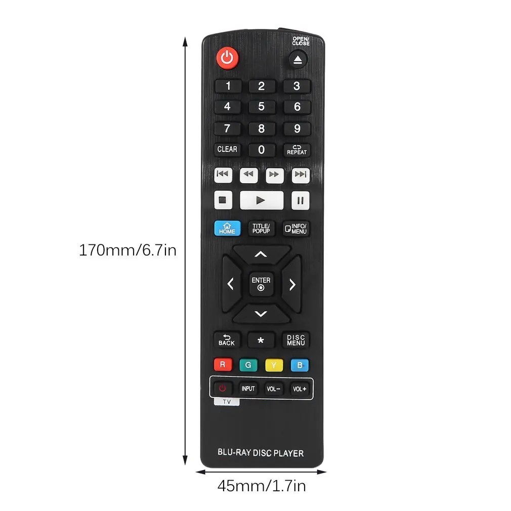 Universal Smart Bluray Disc DVD Player TV Remote Control Replacement for LG AKB73735801 BP330 BP530 BP540 BPM53 433 Mhz IR Black
Universal Smart Bluray Disc DVD Player TV Remote Control Replacement for LG AKB73735801 BP330 BP530 BP540 BPM53 433 Mhz IR Black