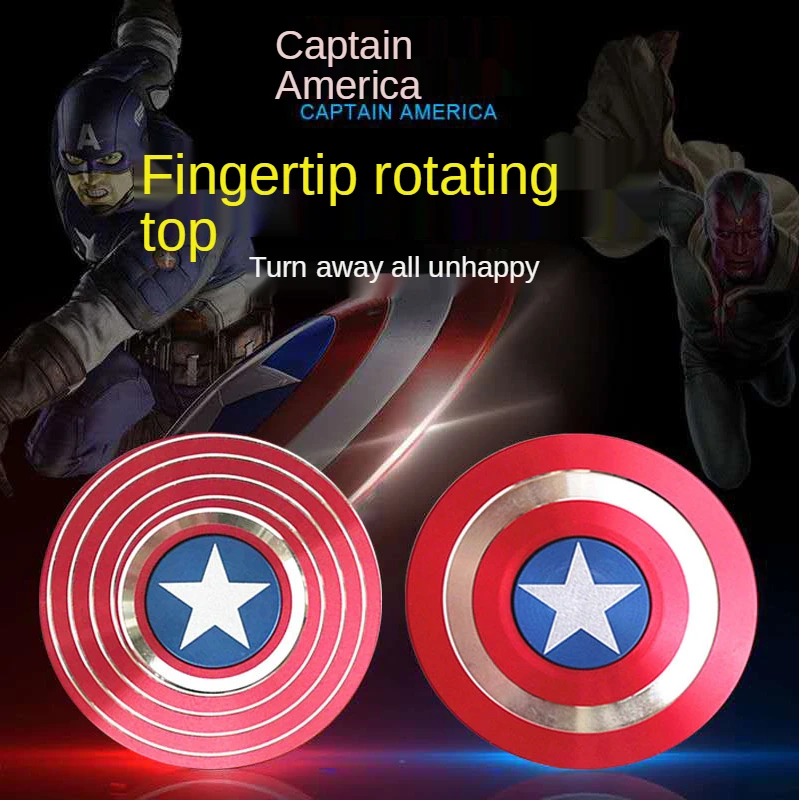 Fidget Hand Spinner Shield Round American Captain Alloy Gyro Spinner Decompression Toy Fidget Spinner Gifts for Children
Fidget Hand Spinner Shield Round American Captain Alloy Gyro Spinner Decompression Toy Fidget Spinner Gifts for Children