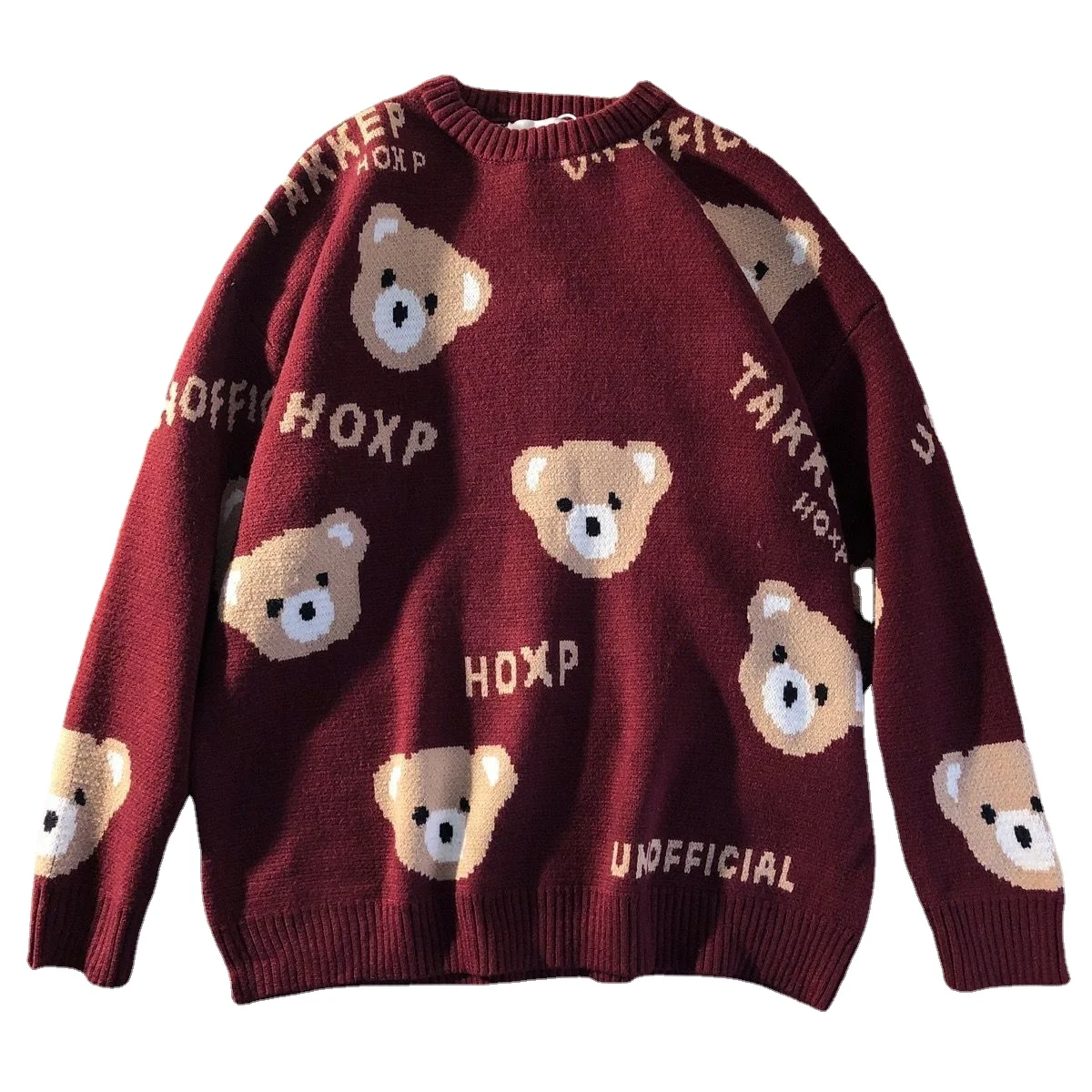 Christmas Little Bear Sweet shirts For Women Burgundy Women's Sweater Loose All-Match Women's Jumper 2021 Fall Kawaii Clothes
Christmas Little Bear Sweet shirts For Women Burgundy Women's Sweater Loose All-Match Women's Jumper 2021 Fall Kawaii Clothes