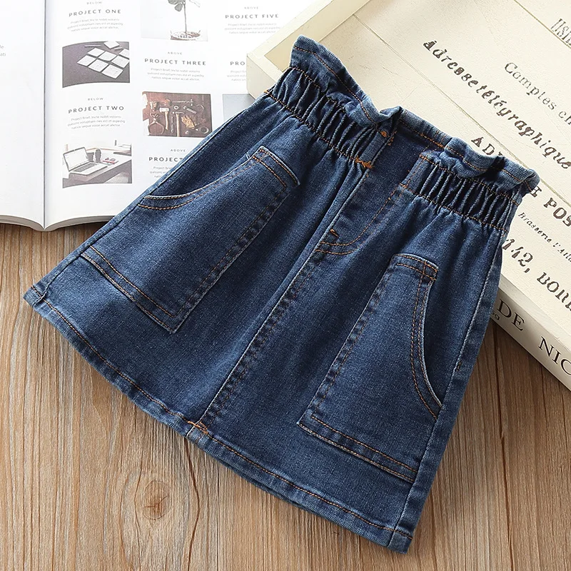 2020 Spring And Autumn New Fashion Kids Girl's High Waist Short Skirt Girl's Half Skirt Solid Color Denim Skirt
2020 Spring And Autumn New Fashion Kids Girl's High Waist Short Skirt Girl's Half Skirt Solid Color Denim Skirt