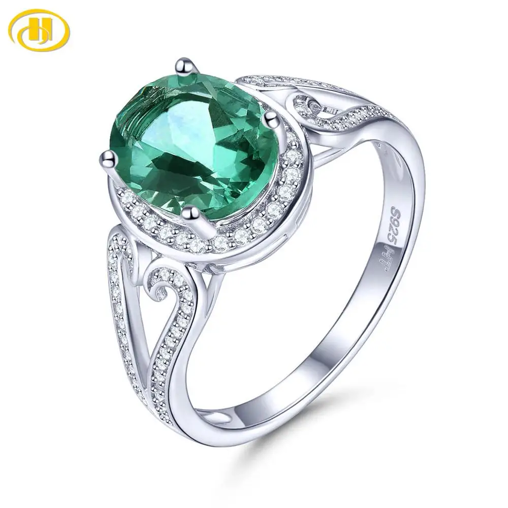 Hutang Natural Gemstone 3.2 Carats Green Fluorite Women's Ring 925 Real Silver Classic Design Fine Jewelry Christmas Gifts
Hutang Natural Gemstone 3.2 Carats Green Fluorite Women's Ring 925 Real Silver Classic Design Fine Jewelry Christmas Gifts