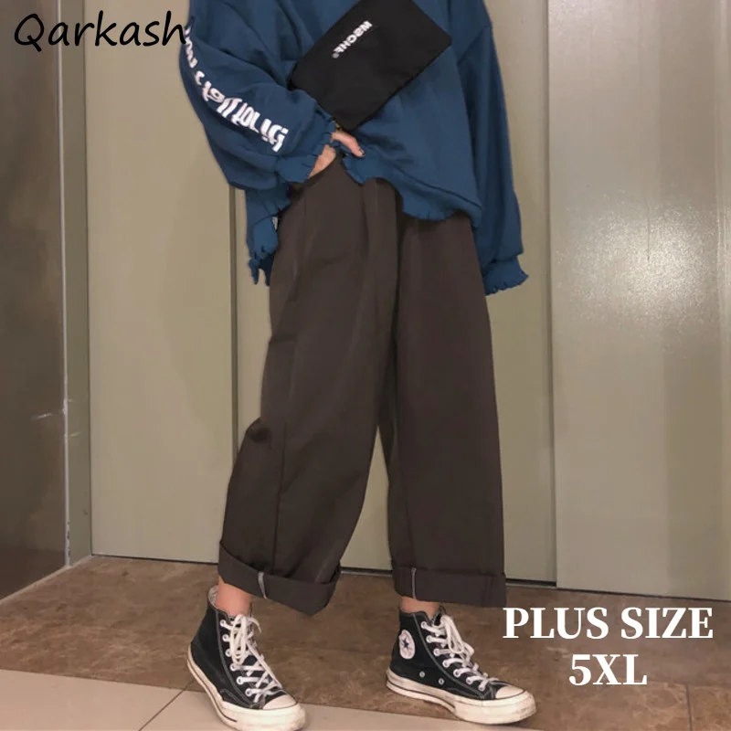 Женские однотонные брюки кэжуал унисекс Harajuku размера плюс 5XL прямые брюки карго штаны BF все-матч с высокой талией повседневные студенческие...
Женские однотонные брюки кэжуал унисекс Harajuku размера плюс 5XL прямые брюки карго штаны BF все-матч с высокой талией повседневные студенческие...