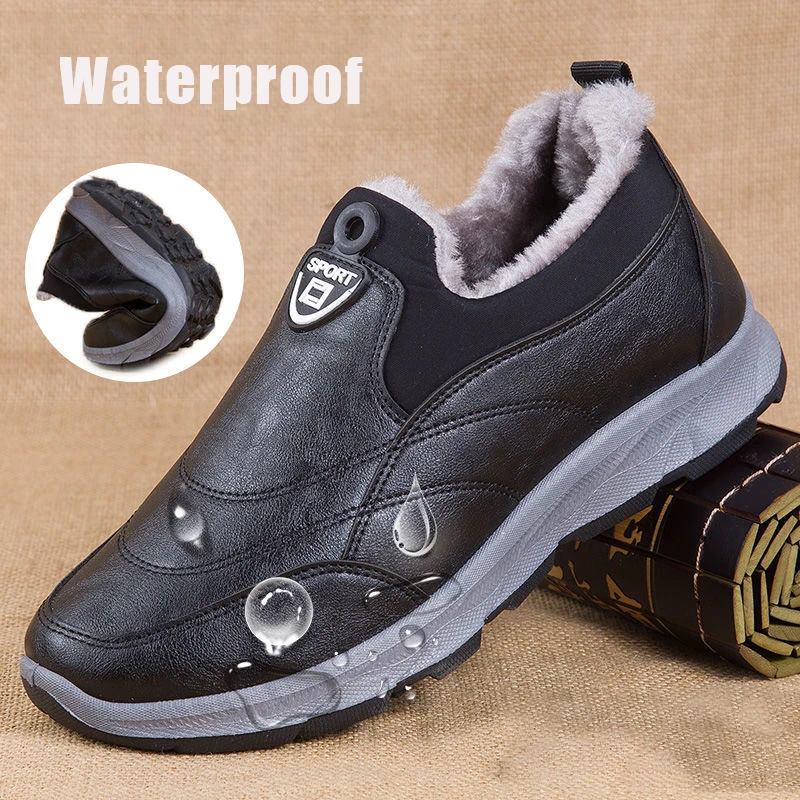 Waterproof Men's Casual Shoes for 2021 New Winter Fur Boots Elderly Male Sneakers Men Warm Plush Boots Dad Non-slip Loafers
Waterproof Men's Casual Shoes for 2021 New Winter Fur Boots Elderly Male Sneakers Men Warm Plush Boots Dad Non-slip Loafers