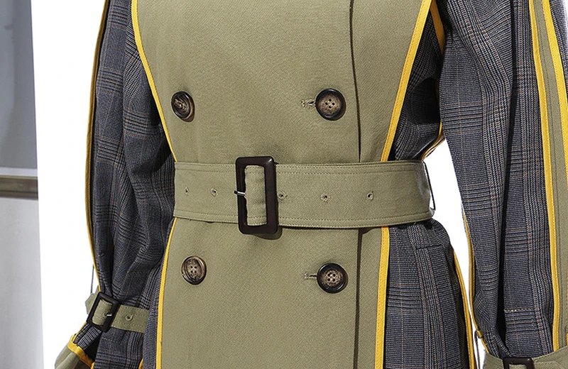 Women Reversible Winter Coat Double Breasted Colorblock High Waist Sashes Long Coat 
Women Reversible Winter Coat Double Breasted Colorblock High Waist Sashes Long Coat
