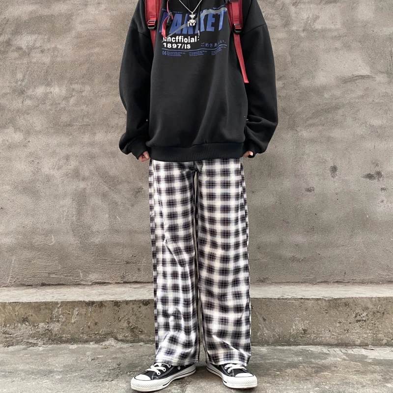 QWEEK Plaid Pants Women Korean Style Checked Trousers Vintage Fashion Wide Leg Pants Baggy Joker Joggers Casual Sweatpants Women
QWEEK Plaid Pants Women Korean Style Checked Trousers Vintage Fashion Wide Leg Pants Baggy Joker Joggers Casual Sweatpants Women