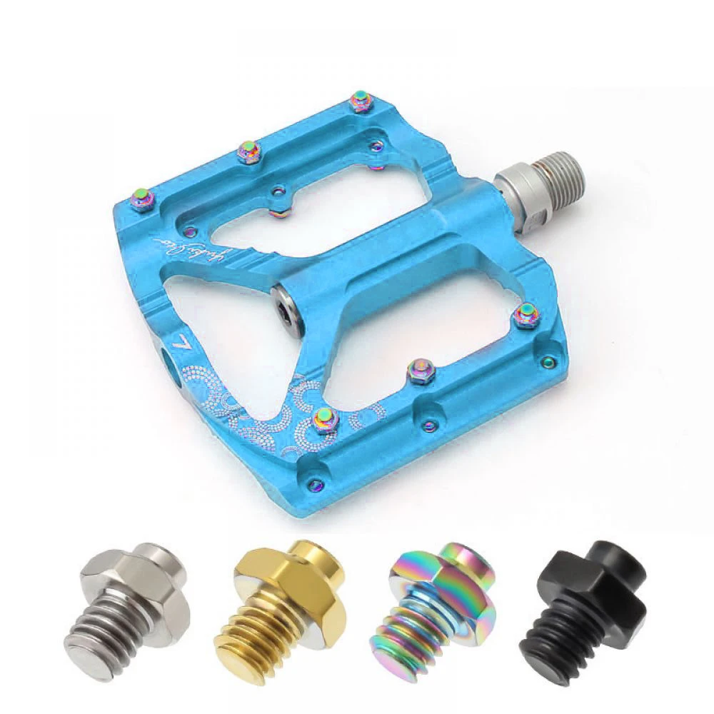 Road Bike Hexagon Screw Titanium Alloy Stainless Steel Pedal Anti-Sliding Nail Tc4 Hexagon Screw Accesorios Para Bicicletas
Road Bike Hexagon Screw Titanium Alloy Stainless Steel Pedal Anti-Sliding Nail Tc4 Hexagon Screw Accesorios Para Bicicletas