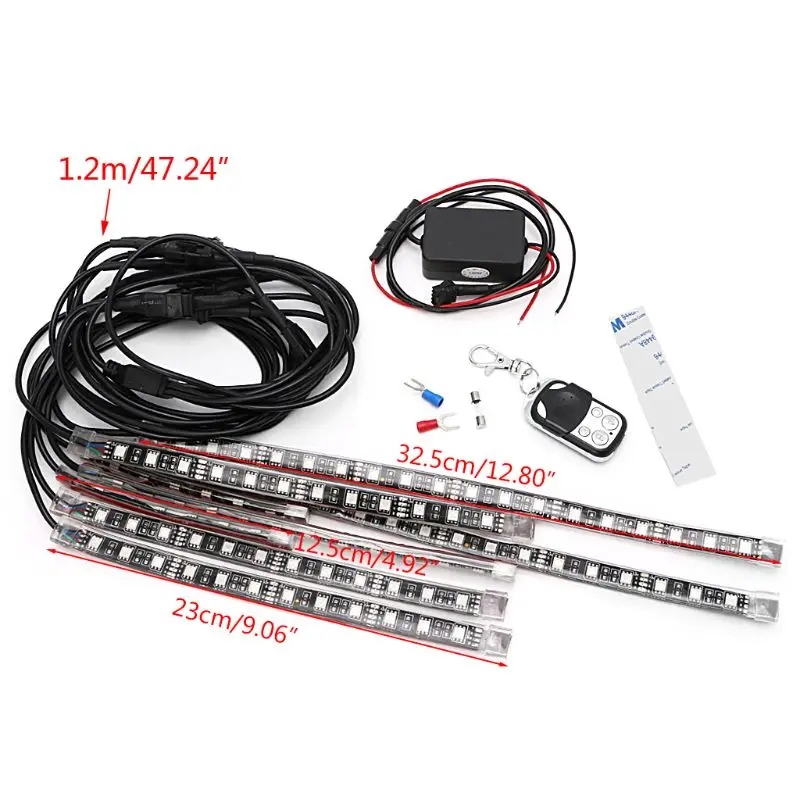 8 Pcs 5050 SMD Strip Flexible RGB Flashing Light LED Remote Control Motorcycle 
8 Pcs 5050 SMD Strip Flexible RGB Flashing Light LED Remote Control Motorcycle