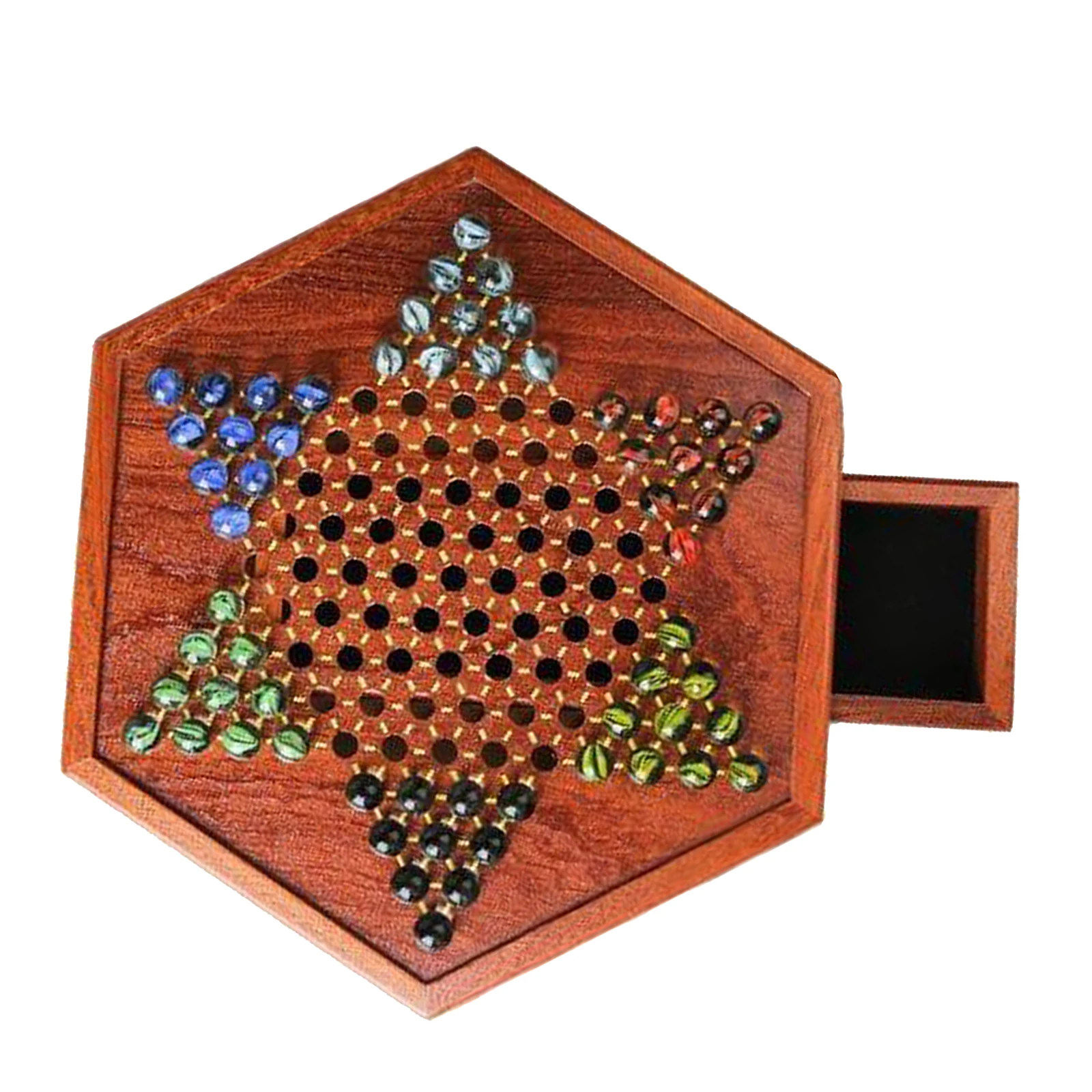 Classic Game Collection Chinese Checkers and Traditional Checkers, with Drawer Storage, Handmade Glass Pieces and Durable
Classic Game Collection Chinese Checkers and Traditional Checkers, with Drawer Storage, Handmade Glass Pieces and Durable