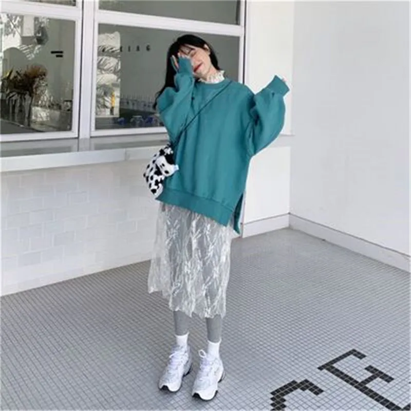 Kawaii Woman's Sweatshirt Japanese-style O-Neck Long Sleeve Oversized Side Split Warm Pullover Top All Match Fashion Winter ZJL6
Kawaii Woman's Sweatshirt Japanese-style O-Neck Long Sleeve Oversized Side Split Warm Pullover Top All Match Fashion Winter ZJL6