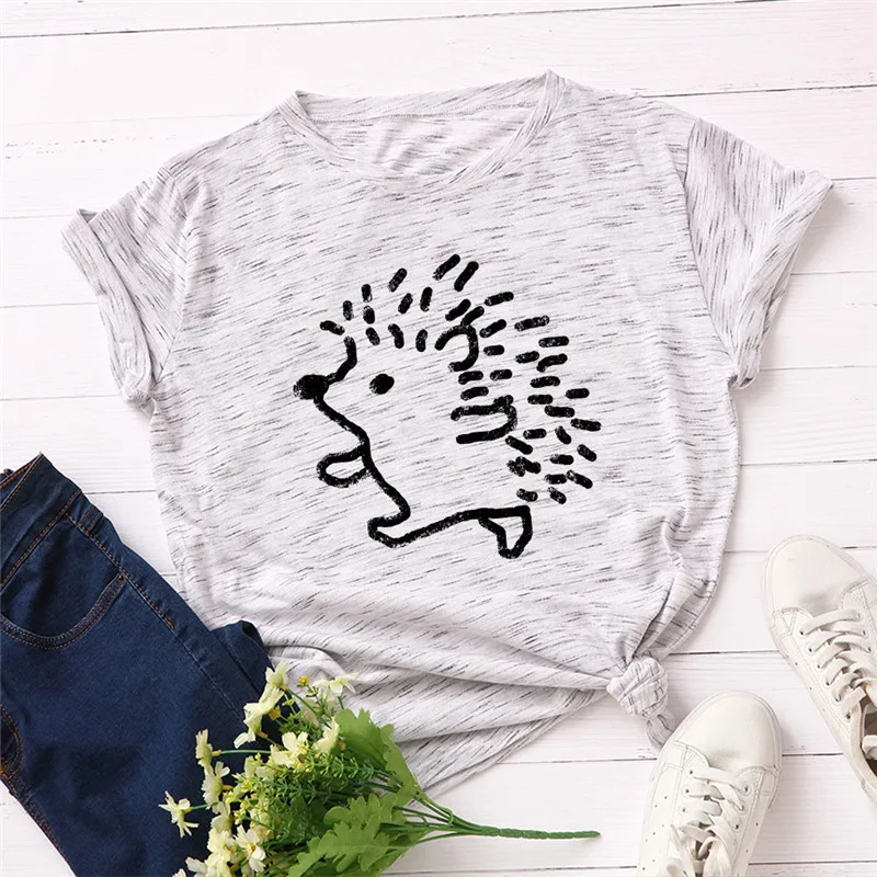 Women Shirts O Neck Short Sleeve Summer Tops T Shirt Female TShirt Plus Size S-5XL New Hedgehog Print Women T-Shirt
Women Shirts O Neck Short Sleeve Summer Tops T Shirt Female TShirt Plus Size S-5XL New Hedgehog Print Women T-Shirt