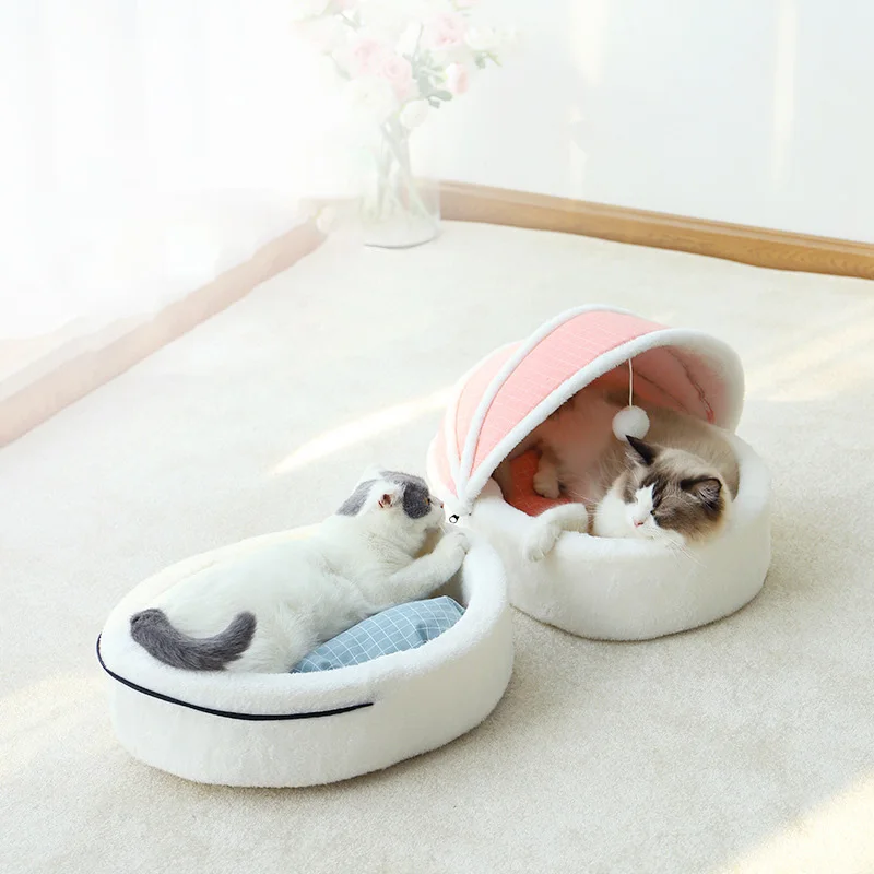 Pets Bingo Washable Cat Nest Removable Kitten Shaker Moisture Proof Kennel Semi-closed Dog House Solid Wood Pet Beds for 7.5kg
Pets Bingo Washable Cat Nest Removable Kitten Shaker Moisture Proof Kennel Semi-closed Dog House Solid Wood Pet Beds for 7.5kg