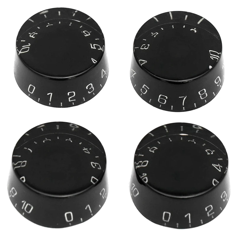 4Pcs Electric Guitar Top Hat Knobs Speed Volume Tone Control Knobs Compatible for Les Paul LP Style Guitar
4Pcs Electric Guitar Top Hat Knobs Speed Volume Tone Control Knobs Compatible for Les Paul LP Style Guitar