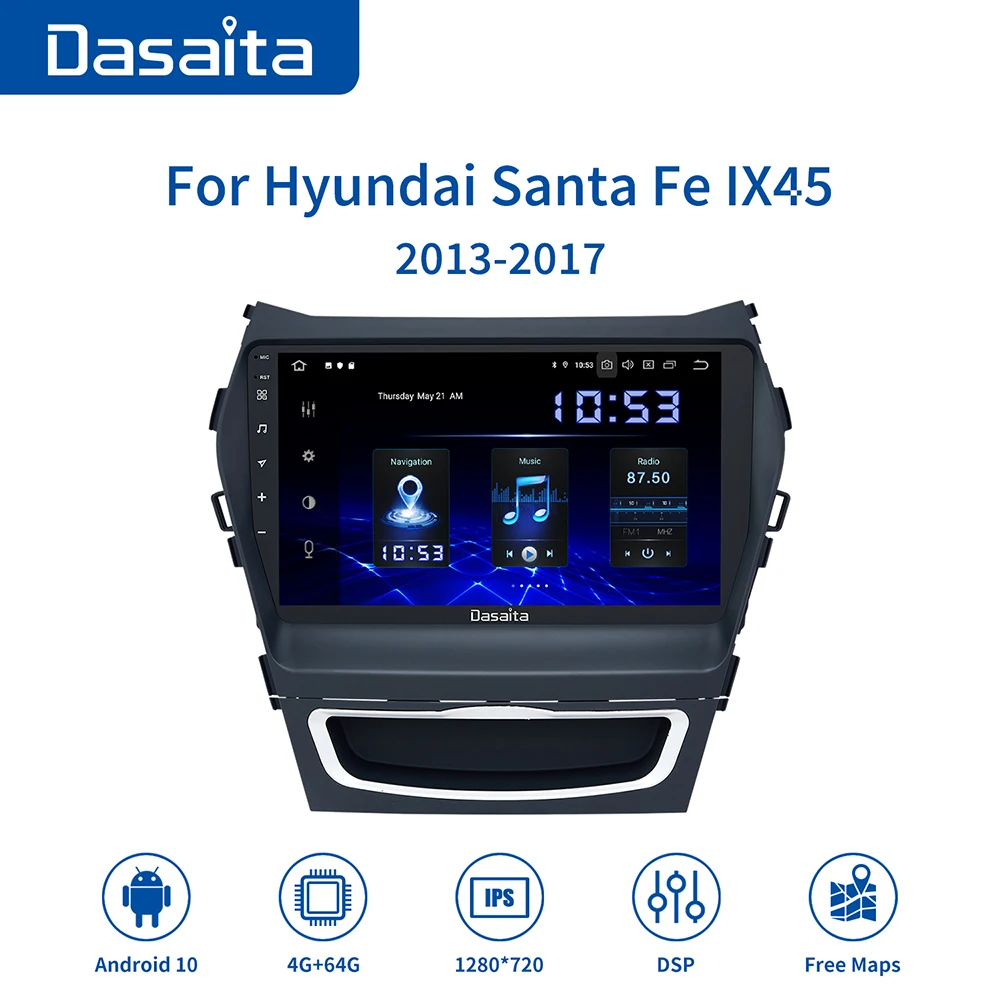Автомобильное радио Dasaita 9 "HD IPS 1 Din Android 10,0 для Hyundai GPS IX45 2013 2014 2015 автомобильное Стерео Авторадио мультисенсорный экран
Автомобильное радио Dasaita 9 "HD IPS 1 Din Android 10,0 для Hyundai GPS IX45 2013 2014 2015 автомобильное Стерео Авторадио мультисенсорный экран