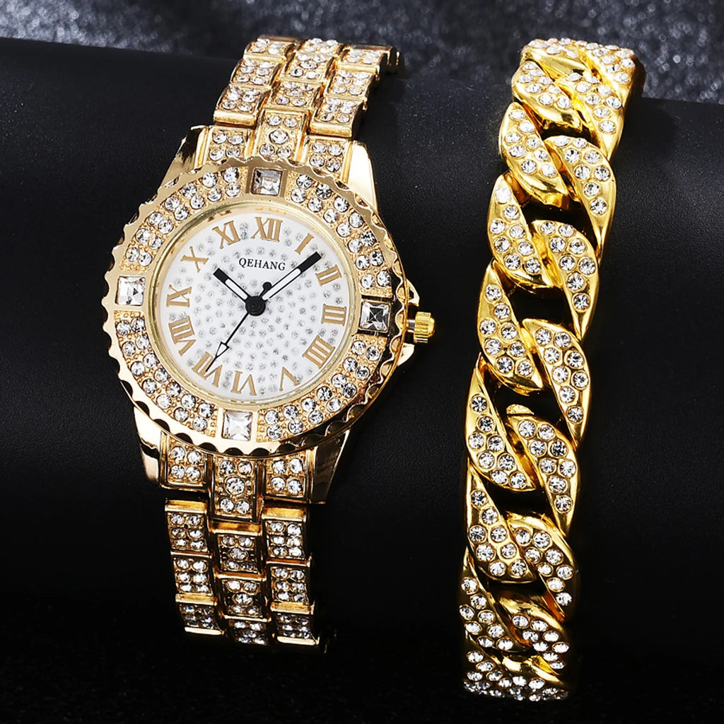 Diamond Women Luxury Brand Bracelet Watch Set Rhinestone Elegant Ladies Watches Gold Wrist Watches For Women relogio feminino
Diamond Women Luxury Brand Bracelet Watch Set Rhinestone Elegant Ladies Watches Gold Wrist Watches For Women relogio feminino