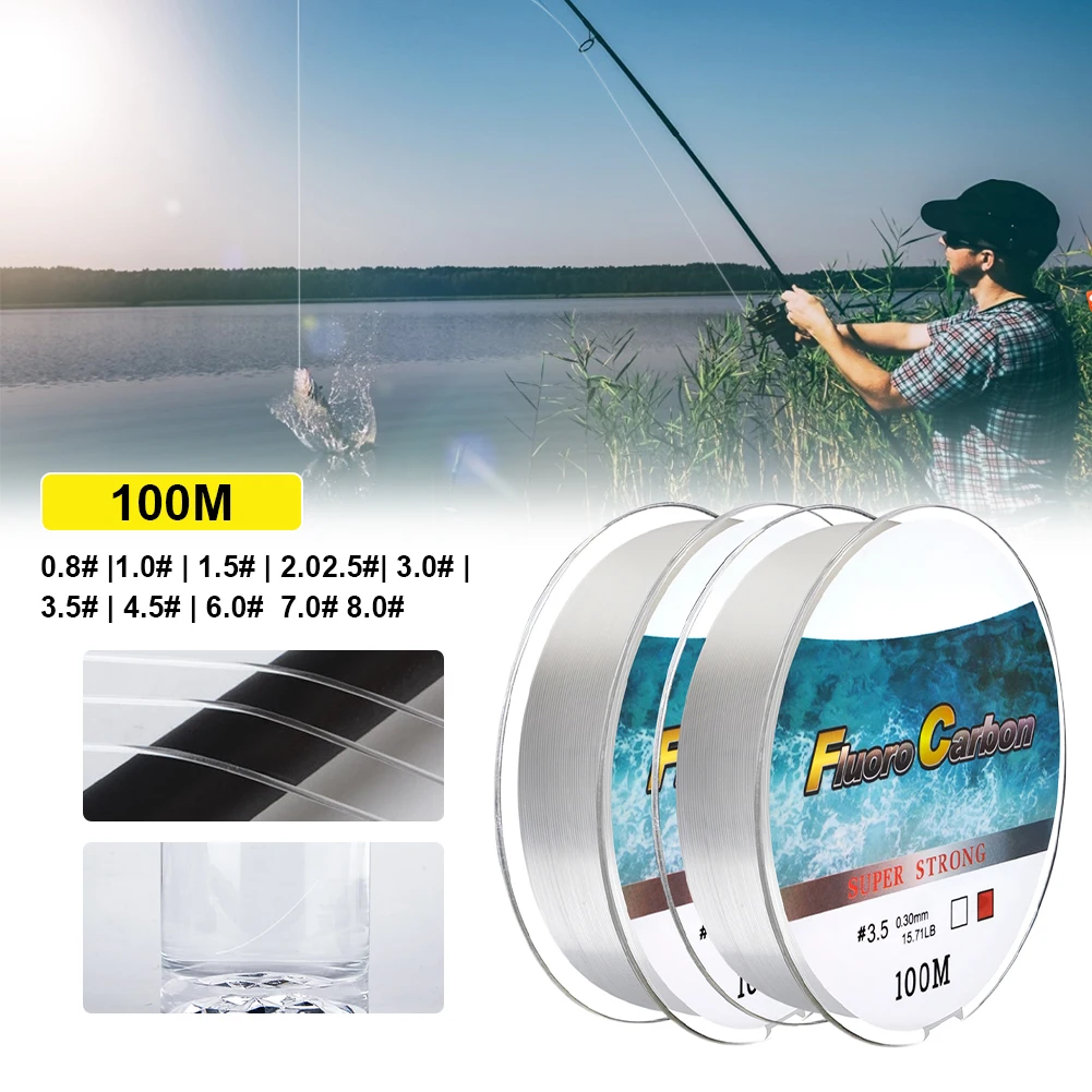100M 4-34LB Leader Carbon Coating Fly Fishing Line Anti-bite Wear-resistant Fluorocarbon Carp Fishing Line Japan pesca
100M 4-34LB Leader Carbon Coating Fly Fishing Line Anti-bite Wear-resistant Fluorocarbon Carp Fishing Line Japan pesca