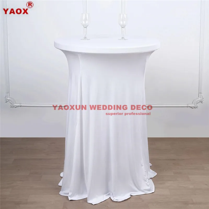 New Design 125CM Height Spandex Cocktail Table Cover With Wave Drapes Wedding Table Cloth For Event Party Decoration
New Design 125CM Height Spandex Cocktail Table Cover With Wave Drapes Wedding Table Cloth For Event Party Decoration