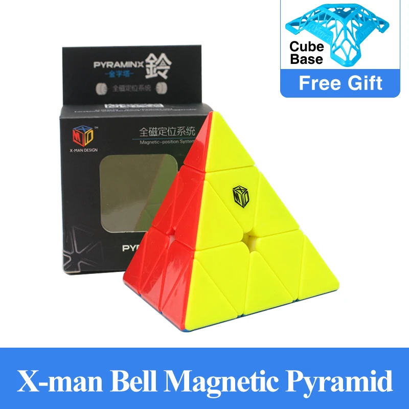 

XMD Mofangge X-man колокольчик Магнитный Jinzita магический куб Qiyi треугольные кубики скоростной пазл обучающие игрушки для детей Cubo Magico