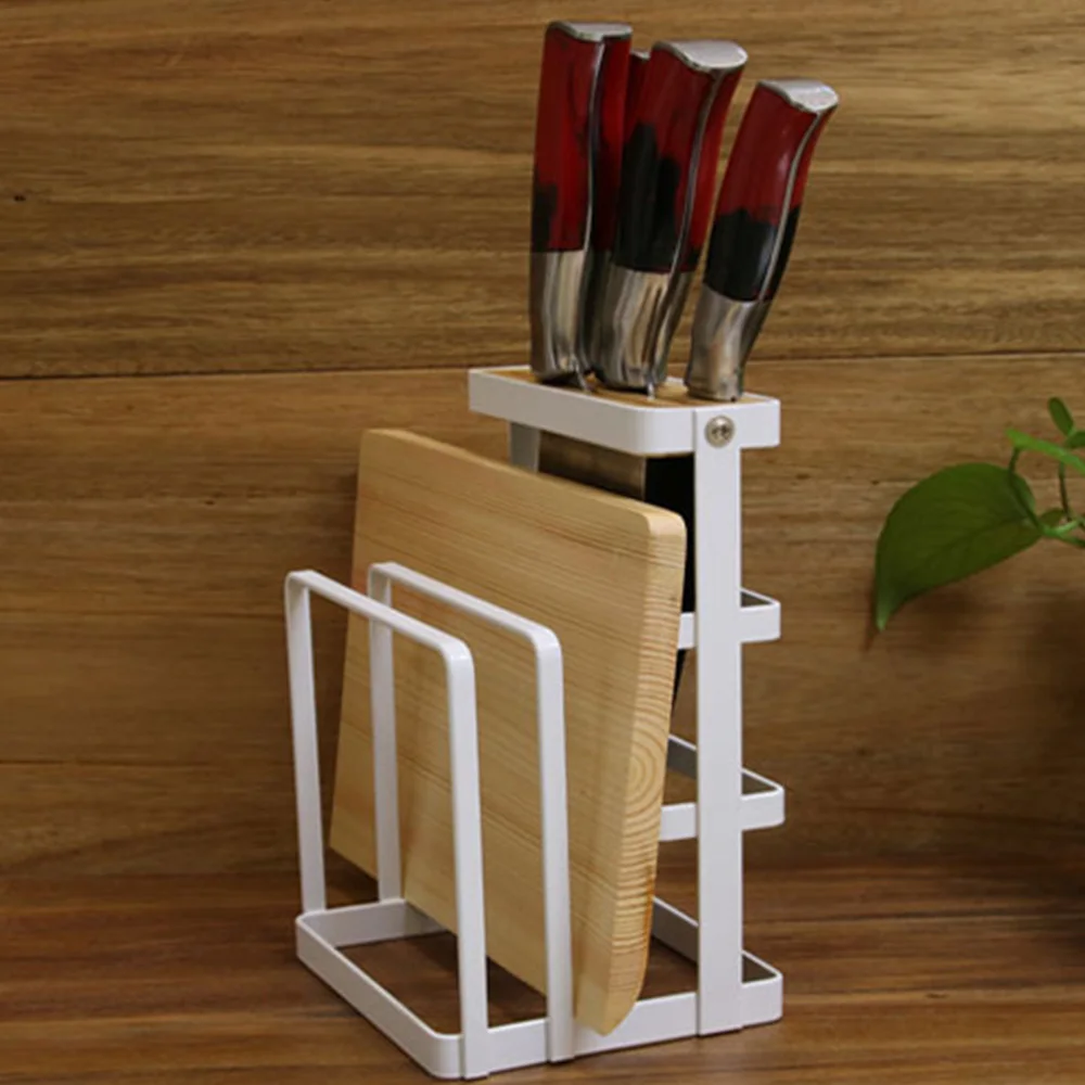 Metal Steel Cutting Board Holder Multifunction Pot Knife Drying Rack Counter Display Stand Storage Shelf Kitchen Organizer
Metal Steel Cutting Board Holder Multifunction Pot Knife Drying Rack Counter Display Stand Storage Shelf Kitchen Organizer
