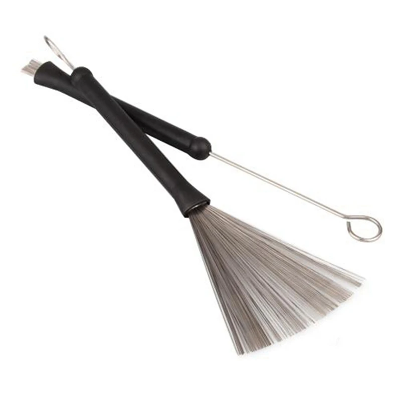 Best! 1 Pair Of Rubber Handle Metal Wire Drum Throw Retractable Brushes Sticks Handle Rubber Brush Wire Accessories
Best! 1 Pair Of Rubber Handle Metal Wire Drum Throw Retractable Brushes Sticks Handle Rubber Brush Wire Accessories