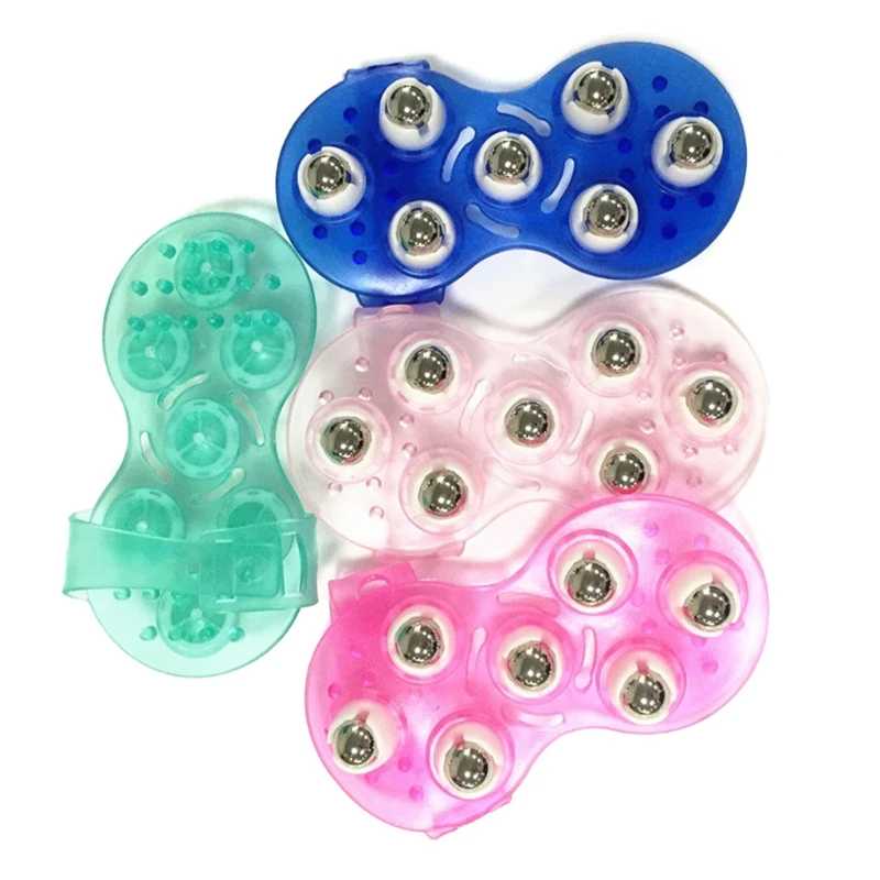 Spa Savvy Palm Shaped Massage Glove Body Massager with 360-degree Metal Roller Balls Beauty Body Care
Spa Savvy Palm Shaped Massage Glove Body Massager with 360-degree Metal Roller Balls Beauty Body Care