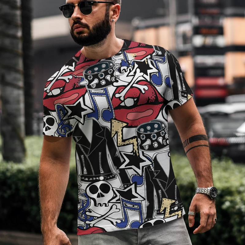 Summer New 2021 Printed Top Men's Casual Fashion Oversized T-shirt Short Sleeve O-neck Streetwear Men's Loose T-shirt Summer
Summer New 2021 Printed Top Men's Casual Fashion Oversized T-shirt Short Sleeve O-neck Streetwear Men's Loose T-shirt Summer