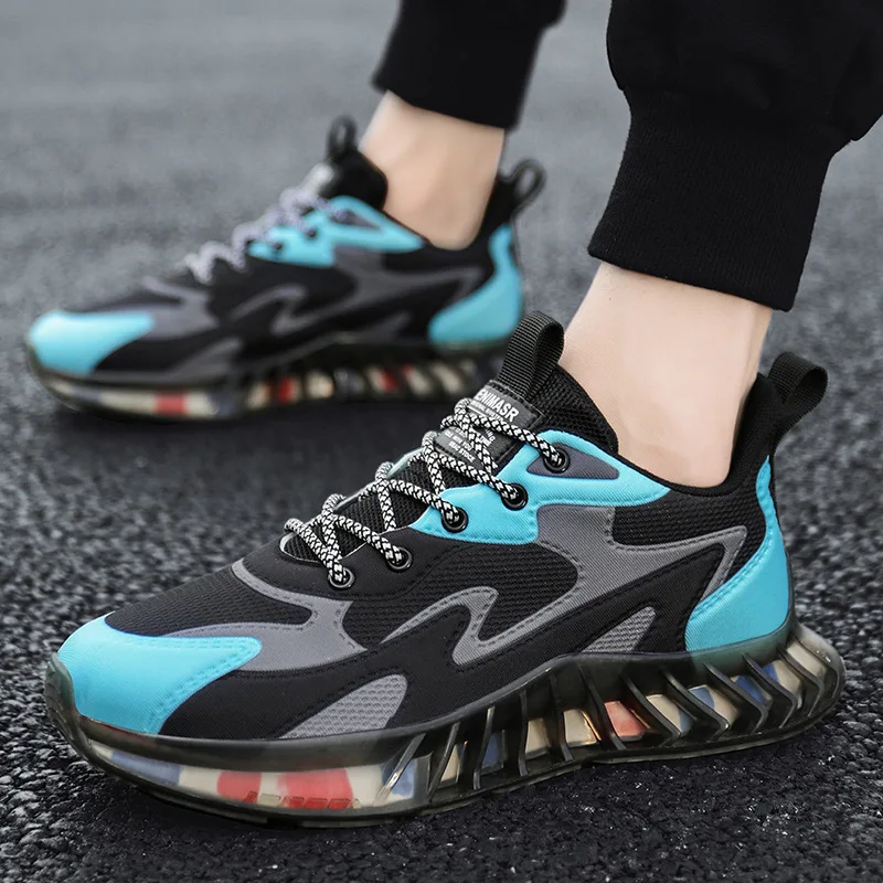 New Men's Mesh Breathable Shoes Outdoor Sports Running Sneakers Popcorn Clunky Sneaker Springblade Shoes Male
New Men's Mesh Breathable Shoes Outdoor Sports Running Sneakers Popcorn Clunky Sneaker Springblade Shoes Male