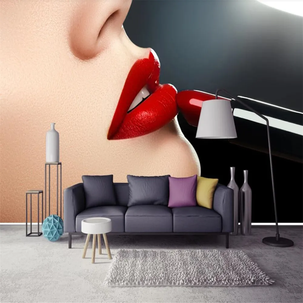 Milofi custom 3D wallpaper mural modern art sexy red lips close-up background wall living room bedroom decoration painting wallp
Milofi custom 3D wallpaper mural modern art sexy red lips close-up background wall living room bedroom decoration painting wallp