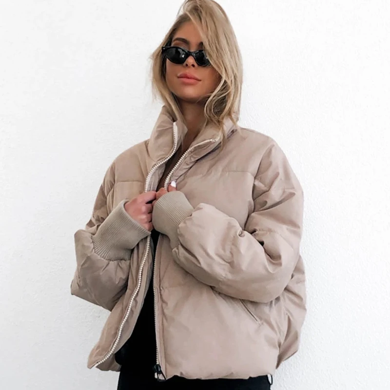 FAKUNTN Women's Cotton Jacket 2020 Winter New Fashion Zippers Short Parka Long Sleeve Length Winter Coat Women Thickening Coat
FAKUNTN Women's Cotton Jacket 2020 Winter New Fashion Zippers Short Parka Long Sleeve Length Winter Coat Women Thickening Coat