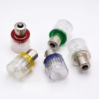 B15 LED warning light bulb 12V24V single and double contact alarm signal indicator red and green bulb
B15 LED warning light bulb 12V24V single and double contact alarm signal indicator red and green bulb