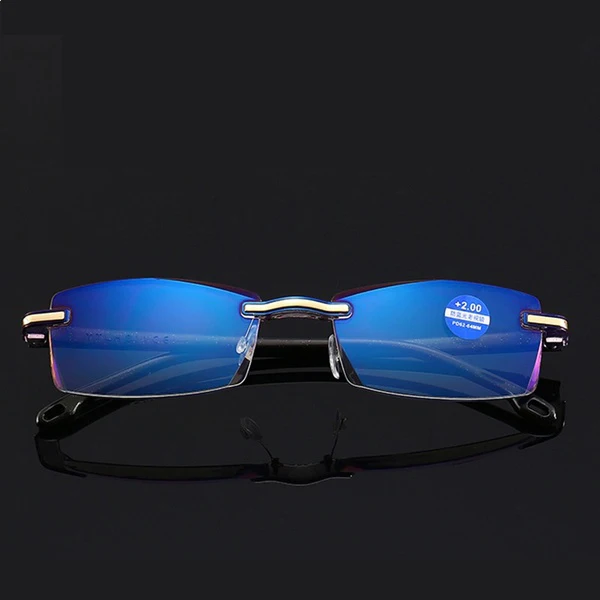 ZUEE Fashion Women's Full-frame Frameless Diamond-cut Reading Glasses Men's Anti-blue Light Reading Mirror
ZUEE Fashion Women's Full-frame Frameless Diamond-cut Reading Glasses Men's Anti-blue Light Reading Mirror