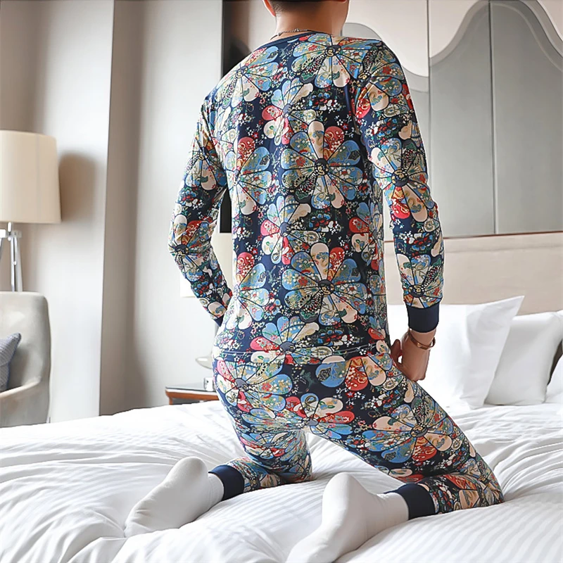 AIIOU Men's Cotton Long Johns Winter Warm Printed Thermal Sets Underwear Men Sexy Tight Leggings Underwear Winter Thermal Pants 
AIIOU Men's Cotton Long Johns Winter Warm Printed Thermal Sets Underwear Men Sexy Tight Leggings Underwear Winter Thermal Pants