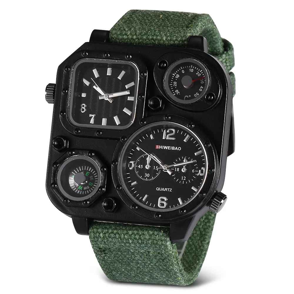 SHIWEIBAO brand compass thermometer quartz watch dual movement multi-function quartz watch gift personality watch
SHIWEIBAO brand compass thermometer quartz watch dual movement multi-function quartz watch gift personality watch