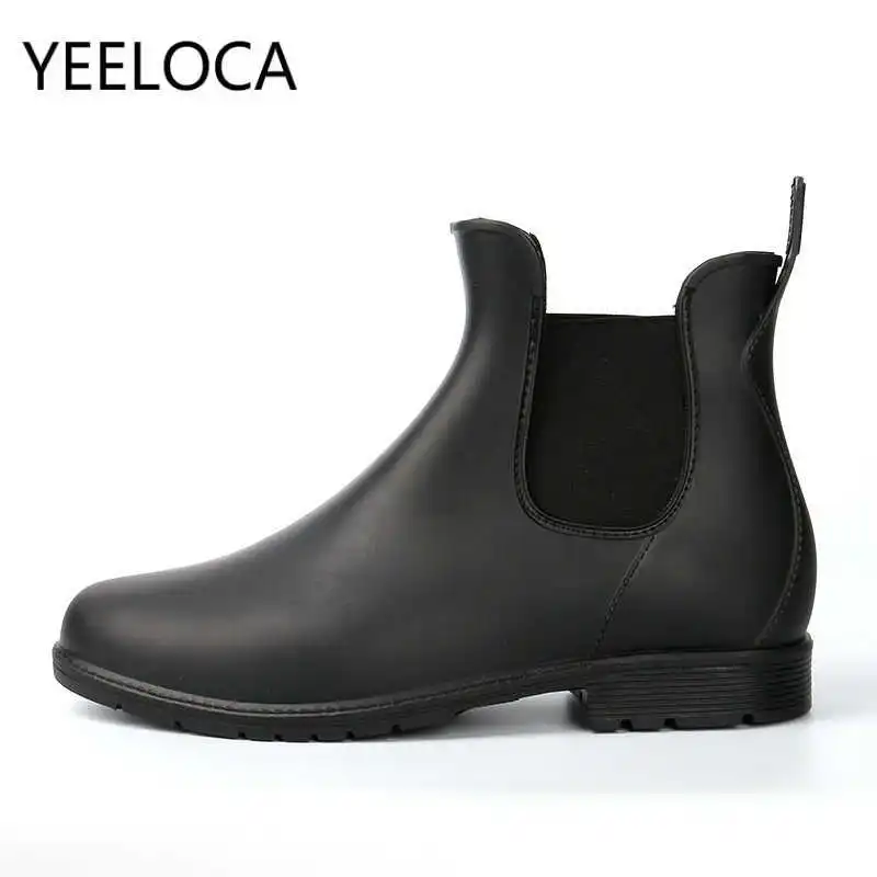 Women's Fashion Rainboots Chelsea Boots Non-slip Waterboots Female Elastic Band PVC Rain Boots Ankle Working Boots
Women's Fashion Rainboots Chelsea Boots Non-slip Waterboots Female Elastic Band PVC Rain Boots Ankle Working Boots