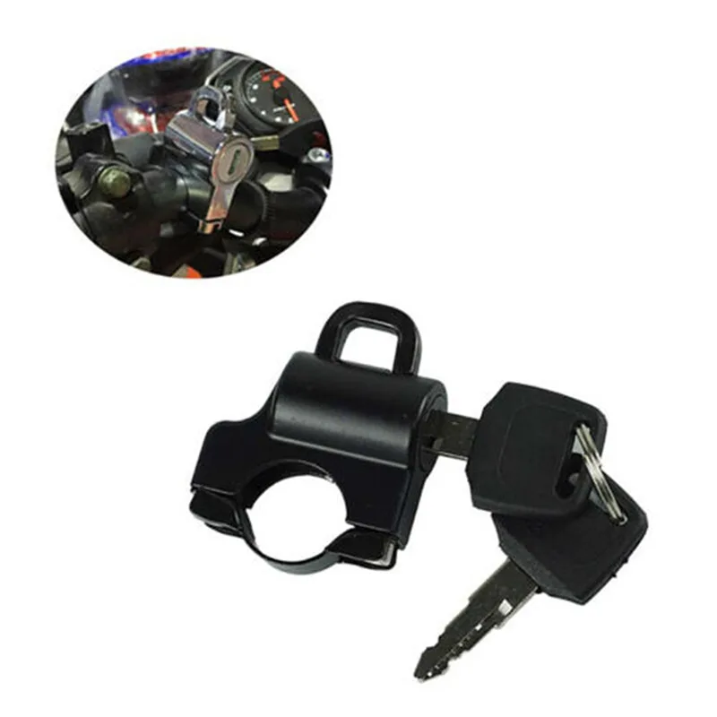 Universal Motorcycle Helmet Lock Anti-Theft Helmet Security Lock Metal 22mm-26mm Black with 2 Keys Set
Universal Motorcycle Helmet Lock Anti-Theft Helmet Security Lock Metal 22mm-26mm Black with 2 Keys Set