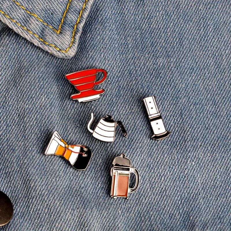 I Love Coffee !Hand Punch Pot AeroPress Chemex Filter Bowl Coffee Enamel Pins Shirt Bag Hat Decoration Coffee Lovers Gift
I Love Coffee !Hand Punch Pot AeroPress Chemex Filter Bowl Coffee Enamel Pins Shirt Bag Hat Decoration Coffee Lovers Gift