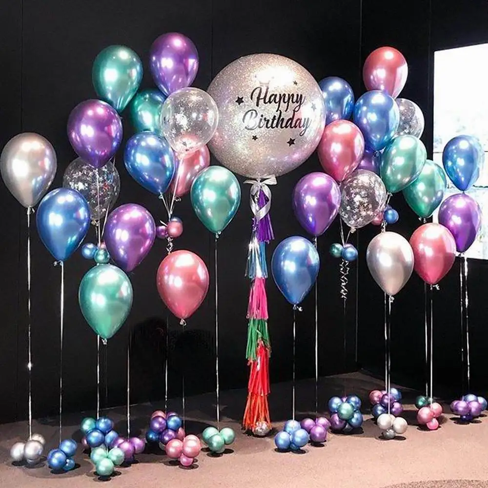 50/100pcs Metallic Latex Balloons 5/10/12 inch Gold silver Chrome Ballon Wedding Decorations Globos Birthday Party Supplies
50/100pcs Metallic Latex Balloons 5/10/12 inch Gold silver Chrome Ballon Wedding Decorations Globos Birthday Party Supplies