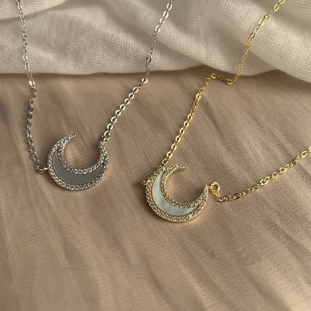 

South Korea Contracted The Geometric The Moon Necklace Fashion Sell Like Hot Cakes Trendy Bohemia Cute/Romantic Pendant Necklace