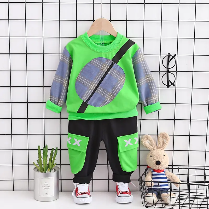 Children Baby Boys Clothes Spring Autumn Cotton Patchwork T-shirt Bag Pants 2Pcs/sets Kids Toddler Casual Clothing Tracksuits
Children Baby Boys Clothes Spring Autumn Cotton Patchwork T-shirt Bag Pants 2Pcs/sets Kids Toddler Casual Clothing Tracksuits