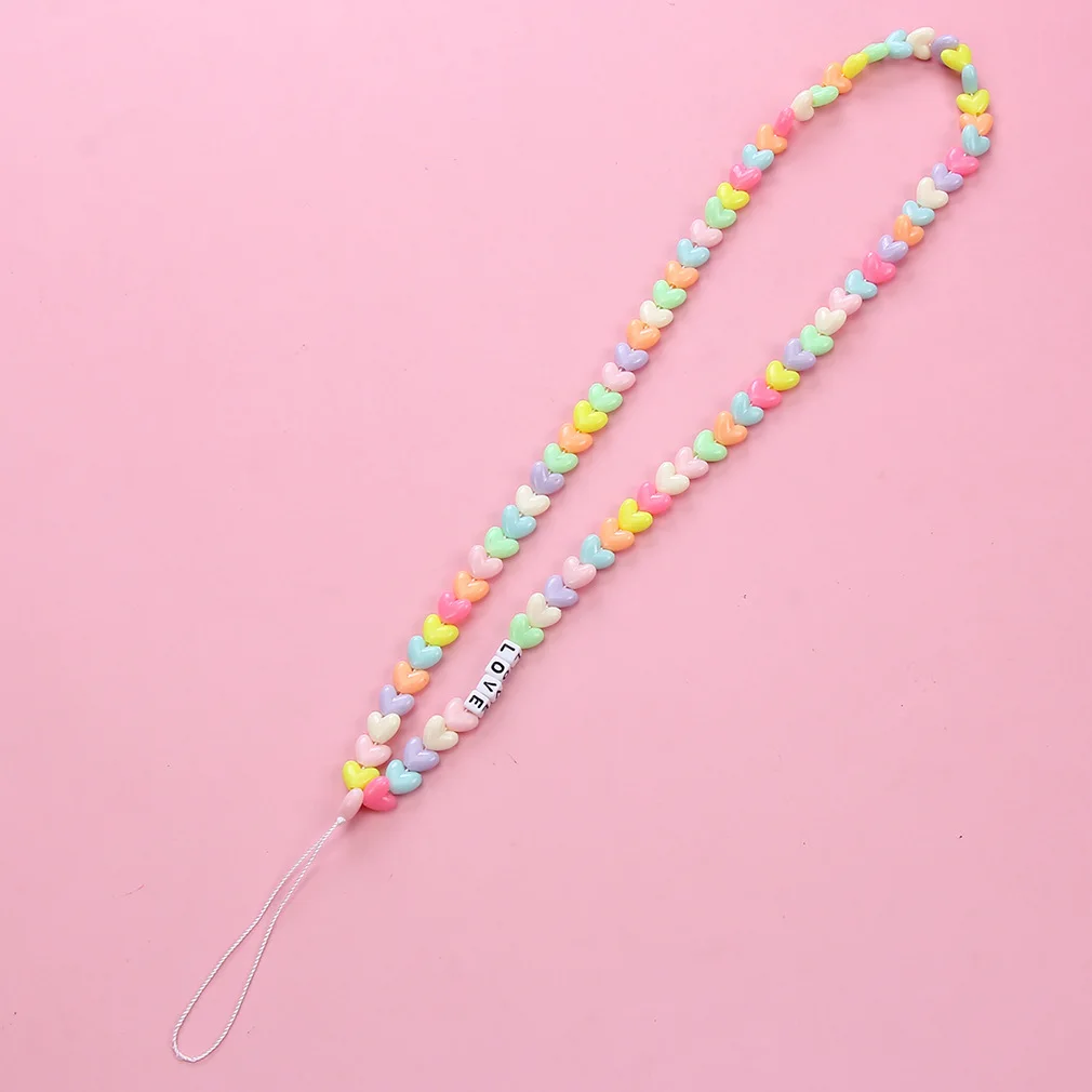 Long Evil Eye Colorful Acrylic Beads Phone Chain Necklace Fruit Beads Anti-Lost Cord Mobile Phone Lanyard Strap For Girls Women
Long Evil Eye Colorful Acrylic Beads Phone Chain Necklace Fruit Beads Anti-Lost Cord Mobile Phone Lanyard Strap For Girls Women