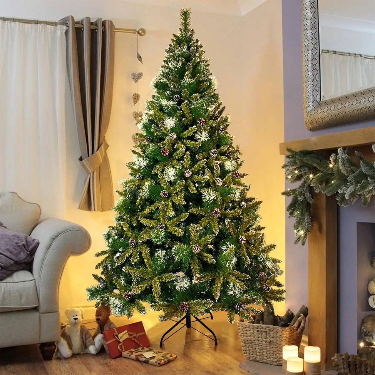 7.4 FT Large Christmas Tree Artificial Christmas Tree PVC PE Artificial Christmas Tree Indoor Home Decor Ornament 2022 New Year
7.4 FT Large Christmas Tree Artificial Christmas Tree PVC PE Artificial Christmas Tree Indoor Home Decor Ornament 2022 New Year