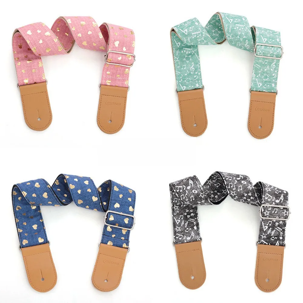 Guitar Strap Nylon Material Adjustable Length Leather With Strap Lock Cute Pattern Comfortable And Durable Adjustable Strap
Guitar Strap Nylon Material Adjustable Length Leather With Strap Lock Cute Pattern Comfortable And Durable Adjustable Strap