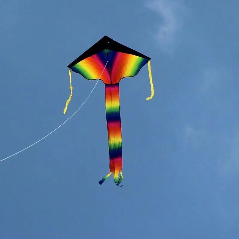 Long Tail Rainbow Triangle Kite Outdoor Toys Triangle Kite With 30m Line D Shape Winder Board Outdoor Rainbow Kite Flying Toy
Long Tail Rainbow Triangle Kite Outdoor Toys Triangle Kite With 30m Line D Shape Winder Board Outdoor Rainbow Kite Flying Toy