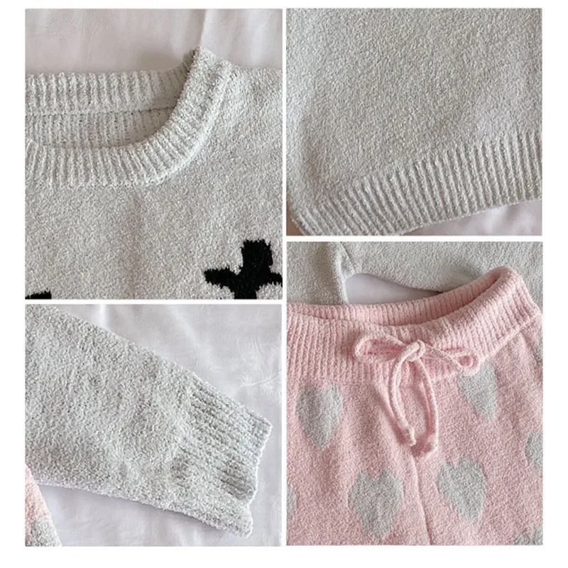 Cute Elk Print Women's Pajamas Set Winter Sleepwear Breathable Pijama Mujer Comfort Pyjama Female Velvet Home Clothes Nighty
Cute Elk Print Women's Pajamas Set Winter Sleepwear Breathable Pijama Mujer Comfort Pyjama Female Velvet Home Clothes Nighty