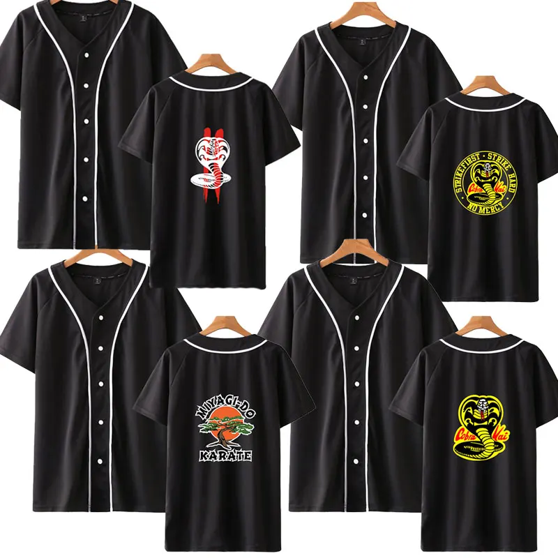 Cobra Kai baseball shirt Cotton Crewneck Casual Tops boys T-Shirt Cotton Cobra Kai Fashion Print Garment mens summer Casual tops
Cobra Kai baseball shirt Cotton Crewneck Casual Tops boys T-Shirt Cotton Cobra Kai Fashion Print Garment mens summer Casual tops