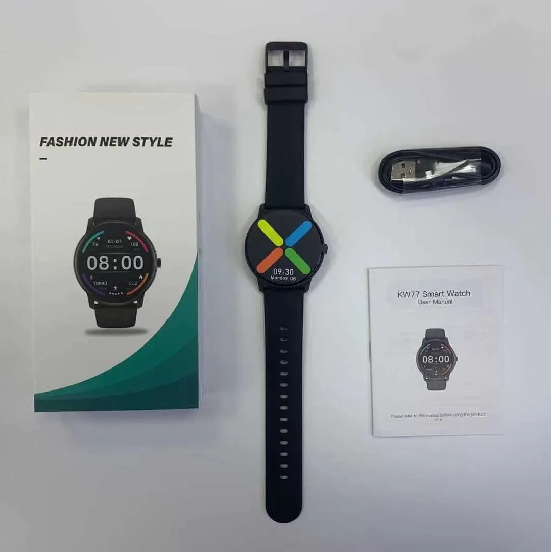 2021 Fashion Smart Watch KW77 Ladies Heart Rate Blood Pressure Multifunctional Sport Watch Men Woman Waterproof Smartwatch Women
2021 Fashion Smart Watch KW77 Ladies Heart Rate Blood Pressure Multifunctional Sport Watch Men Woman Waterproof Smartwatch Women