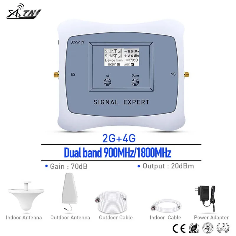 Усилитель сотового сигнала 2G/4G 900 МГц с ЖК дисплеем|signal repeater|mobile signal boostersignal booster |