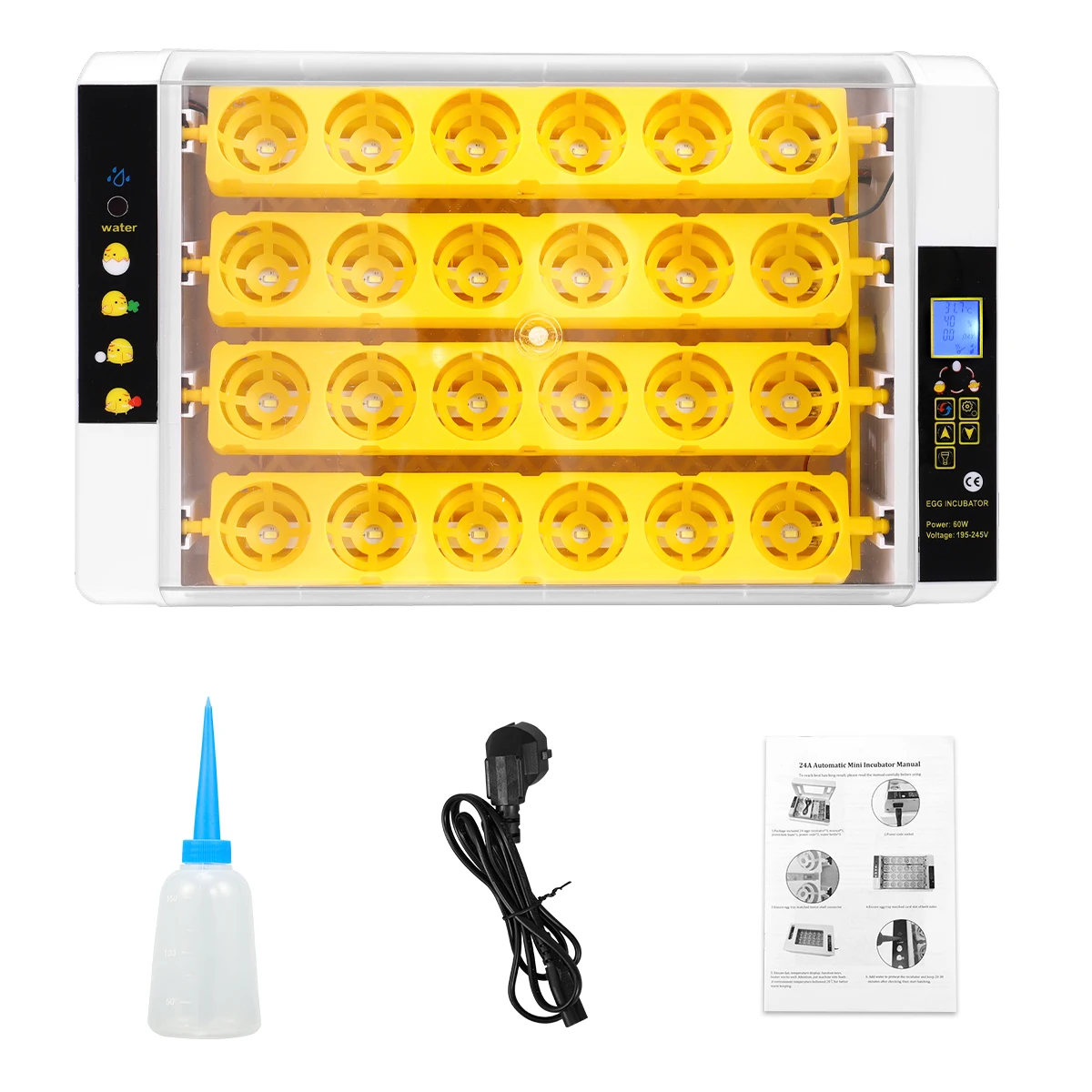 Eggs Incubator Brooder Bird Quail Chick Hatchery Incubator Poultry Hatcher Turner Automatic Farm Incubation Tools EU/US Plug
Eggs Incubator Brooder Bird Quail Chick Hatchery Incubator Poultry Hatcher Turner Automatic Farm Incubation Tools EU/US Plug