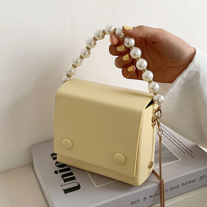 Luxury Pearl Chain Strap Design Mini Women Crossbody Bags 2021 Fashion Simple Pu Leather Shoulder Bag Women's Designer Handbags
Luxury Pearl Chain Strap Design Mini Women Crossbody Bags 2021 Fashion Simple Pu Leather Shoulder Bag Women's Designer Handbags