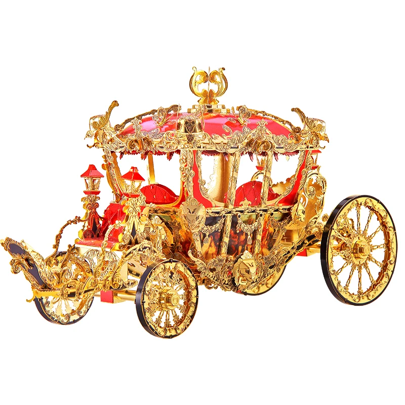 Cool 3d three-dimensional metal assembly model Princess carriage handdiy difficult toy puzzle sent to girlfriend 
Cool 3d three-dimensional metal assembly model Princess carriage handdiy difficult toy puzzle sent to girlfriend