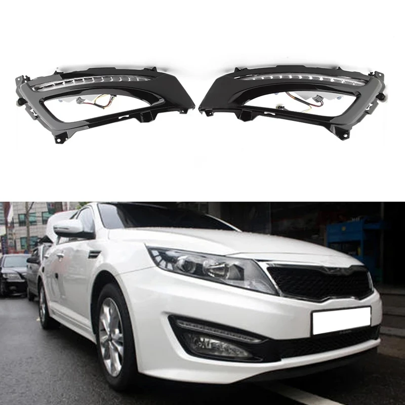 2PCS Car Daytime Running Lights LED Headlights DRL Fog Lamps for Kia K5 2011-2014
2PCS Car Daytime Running Lights LED Headlights DRL Fog Lamps for Kia K5 2011-2014